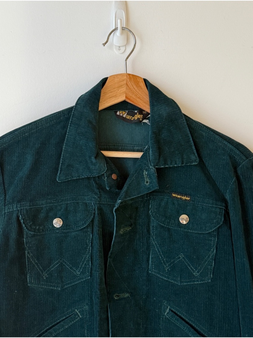 Wrangler Teal 60’s Corduroy Shirt Jacket